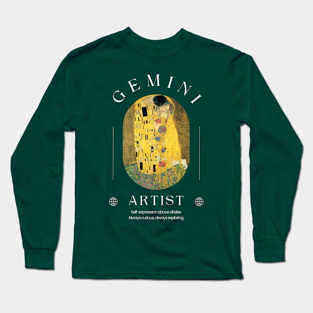 Gemini Artist - Astrology Art History 5 Long Sleeve T-Shirt by rosiemoonart